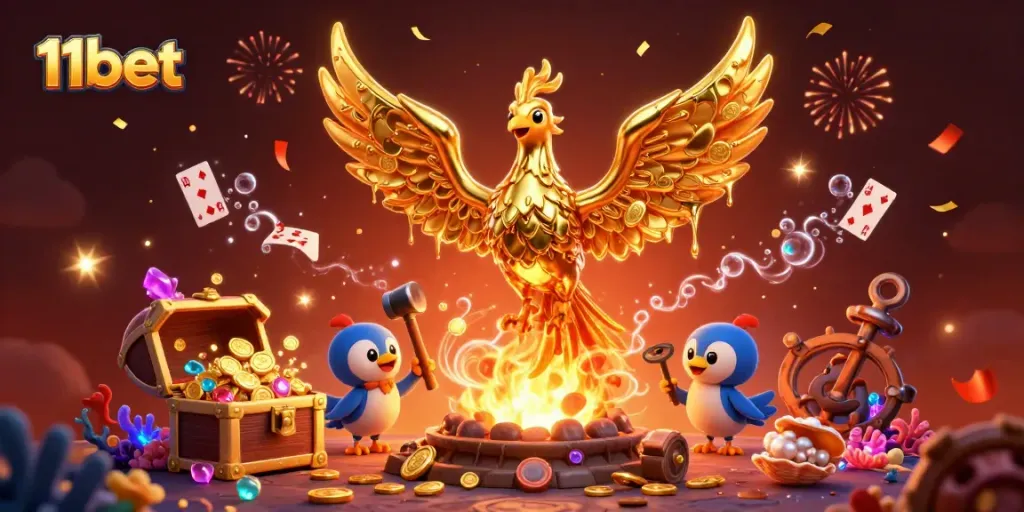 Engage with the thrilling experience of 11bet while the golden phoenix transforms into coins!